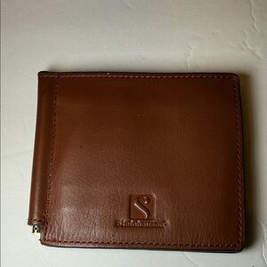 Steinhausen Brown Leather Money Clip wallet